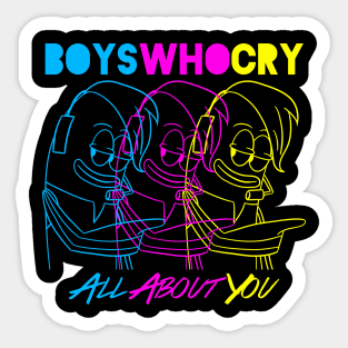 Boys Who Cry Sticker